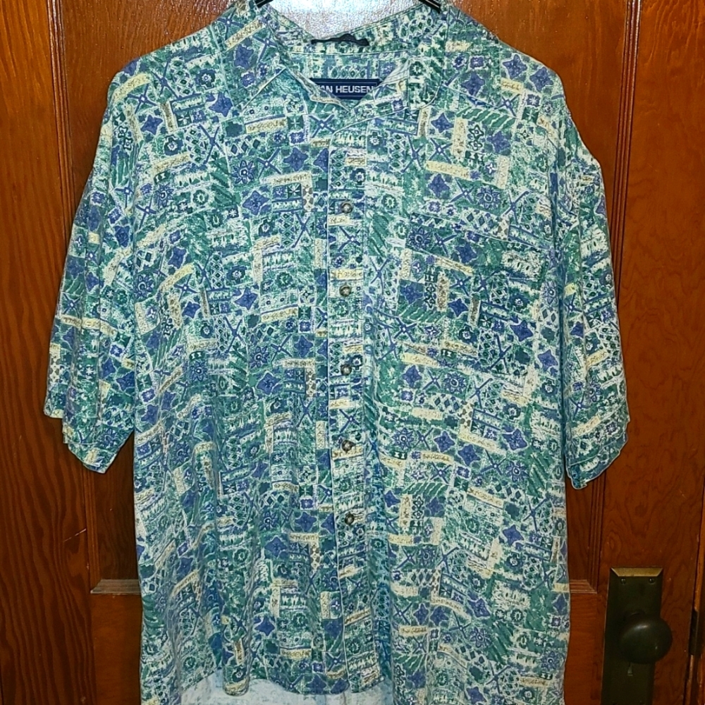 Mens Pattern Button Up